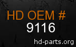 hd 9116 genuine part number