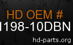 hd 91198-10DBN genuine part number