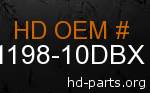 hd 91198-10DBX genuine part number