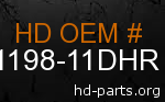 hd 91198-11DHR genuine part number