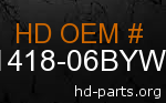 hd 91418-06BYW genuine part number