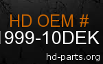 hd 91999-10DEK genuine part number