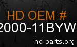 hd 92000-11BYW genuine part number