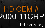 hd 92000-11CRP genuine part number