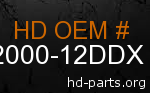 hd 92000-12DDX genuine part number