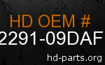 hd 92291-09DAF genuine part number