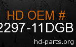hd 92297-11DGB genuine part number