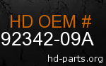 hd 92342-09A genuine part number
