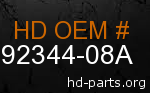 hd 92344-08A genuine part number