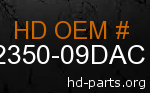 hd 92350-09DAC genuine part number