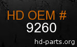 hd 9260 genuine part number