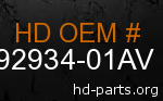 hd 92934-01AV genuine part number