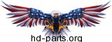 Lethal Threat USA Eagle Decal