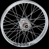 Laced Chrome Front Wheel, 21" x 2.15"