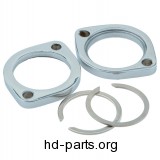 Chrome Exhaust Flange and Retaining Ring Kit