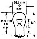 Replacement Turn Signal Bulb 1156